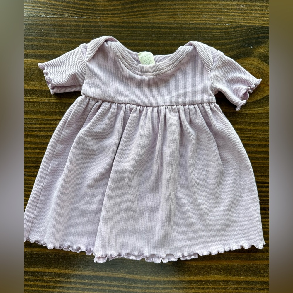 Kate Quinn Lavender Ruffle Hem Dress 0/3 M
